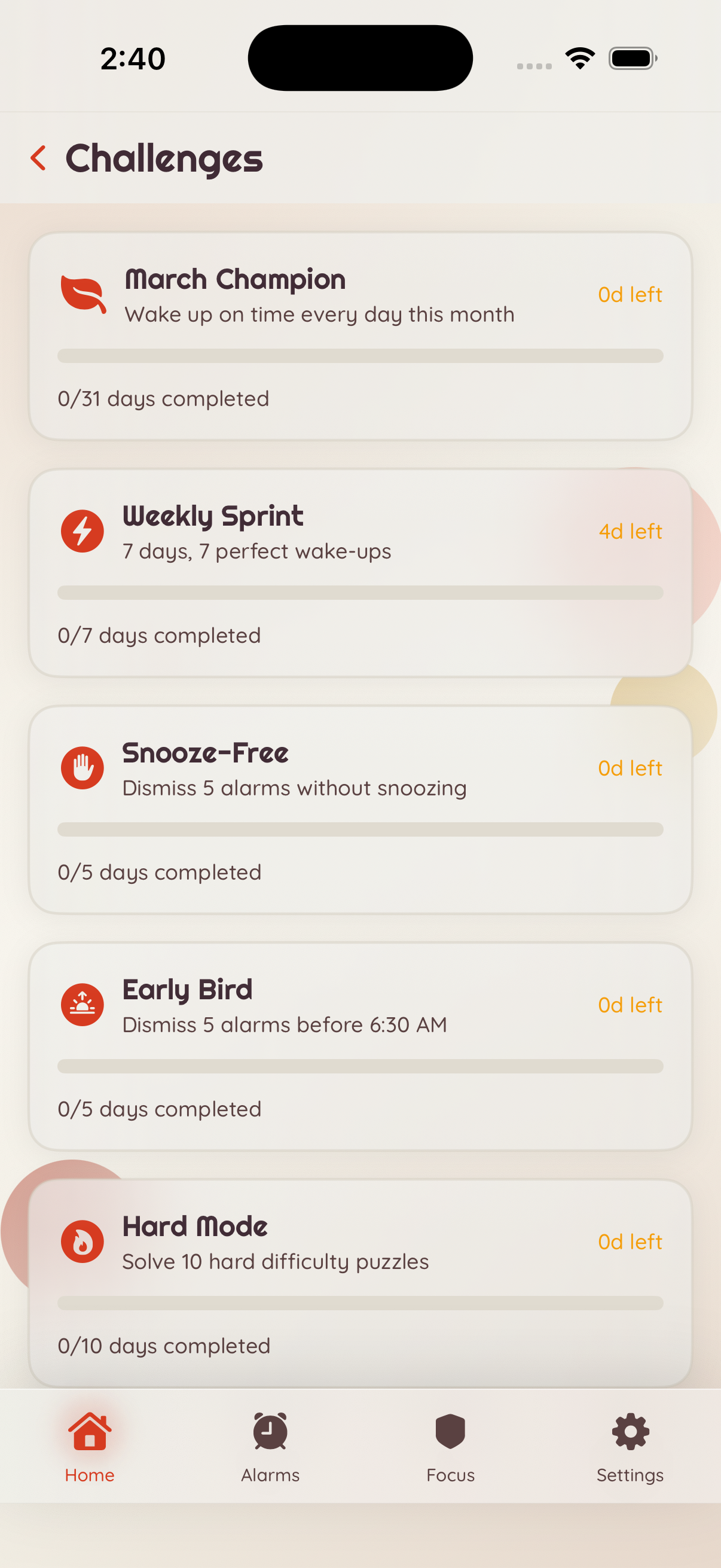 WakeAct challenges and social competitions